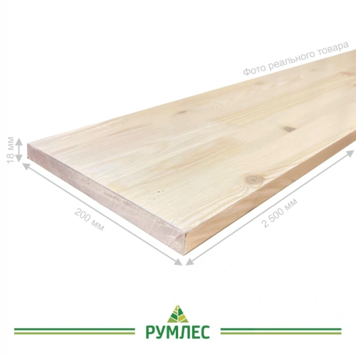 картинка Щит мебельный 18*200*2500мм Ель/Сосна сорт АВ сращенный от магазина Румлес
