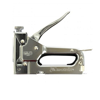 картинка Степлер мебельный регулируемый 4-14мм Matrix 40902 (тип скобы 53) магазин Румлес являющийся официальным дистрибьютором в России  картинка Степлер мебельный регулируемый 4-14мм Matrix 40902 (тип скобы 53) от магазина Румлес