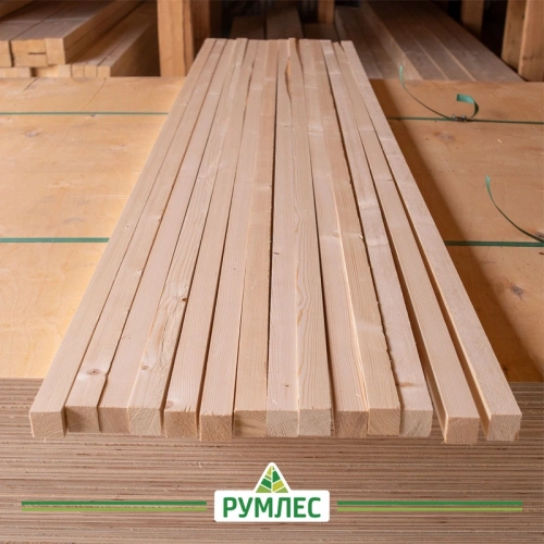 картинка Брусок строганый камерной сушки 30*30*2000мм сорт АВ ель/сосна от магазина Румлес