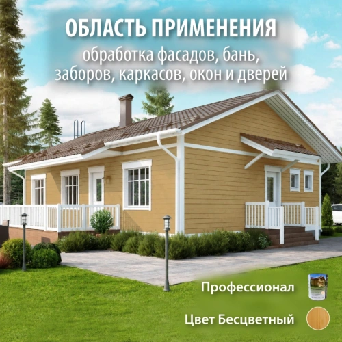 картинка Масло для Фасадов ПРОФЕССИОНАЛ Бесцветное 2,7л от магазина Румлес