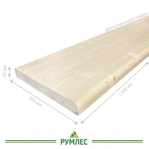 картинка Подоконник 30*200*1500мм Ель/Сосна сорт АВ от магазина Румлес