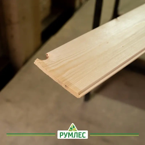 картинка Имитация бруса ель/сосна 12,5*142(135)*1000мм сорт С Киров от магазина Румлес