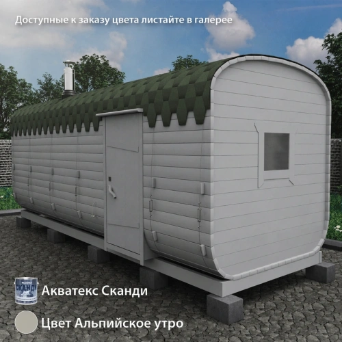 картинка Баня-бочка 6м Три отделения Комплектация ЛЮКС от магазина Румлес