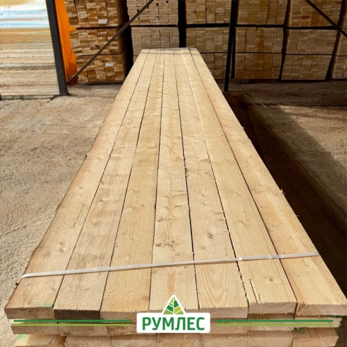 картинка Доска обрезная 50*150*6000мм 1-3 сорт (ГОСТ 8486-86) естественной влажности хвойные породы от магазина Румлес