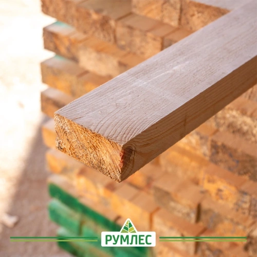 картинка Доска обрезная 50*100*6000мм 1-3 сорт (ГОСТ 8486-86) естественной влажности хвойные породы от магазина Румлес