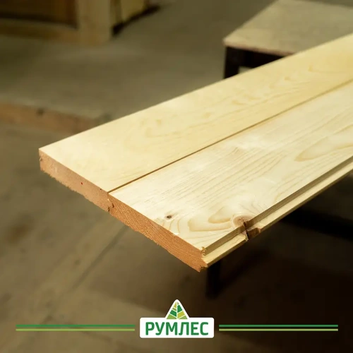 картинка Доска пола шпунтованная ель/сосна 28*142(135)*4000мм сорт АВ от магазина Румлес