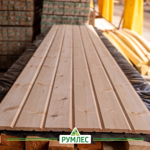 картинка Имитация бруса ель/сосна ПРОФЕССИОНАЛ 20*145(135)*6000мм сорт АВ от магазина Румлес