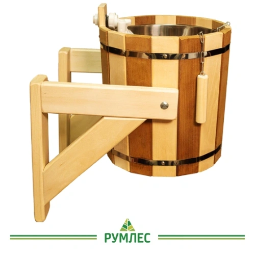 картинка Ведро обливное Русский душ комбинированное с металлической вставкой 15л от магазина Румлес