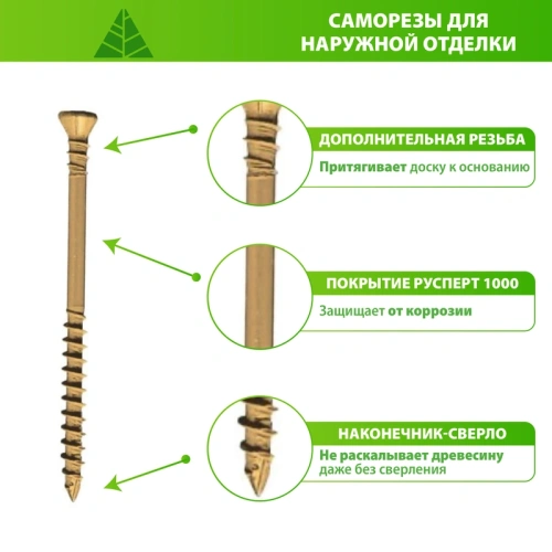 картинка Cаморезы для фасадов 4*40мм ПРОФЕССИОНАЛ Torx15 бежевые (100шт/уп) от магазина Румлес