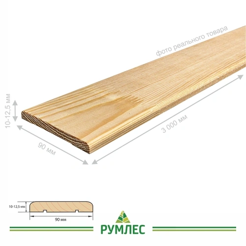 картинка Наличник сосна плоский 90*3000мм сорт Экстра от магазина Румлес