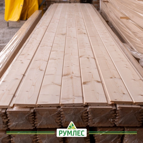 картинка Имитация бруса Карельский профиль 17*146(131)*6000мм Вологда сорт АВ ель (4шт/уп) от магазина Румлес