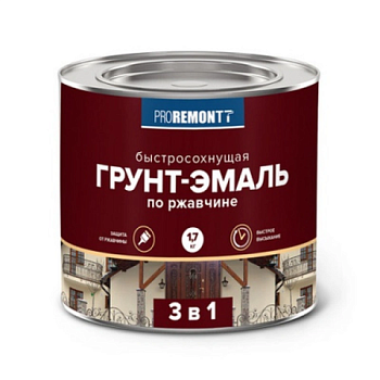 картинка Грунт-эмаль 3в1 быстросохнующая белая матовая Proremontt 1.7кг от магазина Румлес