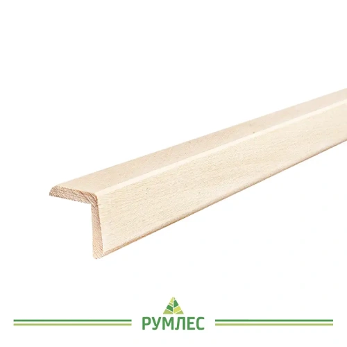 картинка Угол наружный липа 26*26*1800мм сорт А цельный от магазина Румлес
