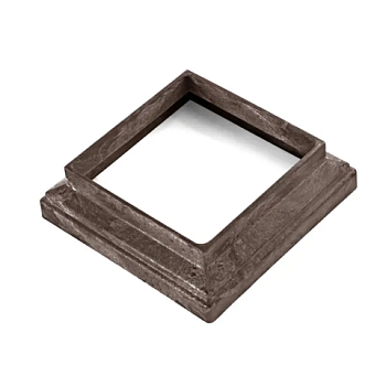 картинка ДПК Юбка столба 100*100мм Шоколад Техно от магазина Румлес