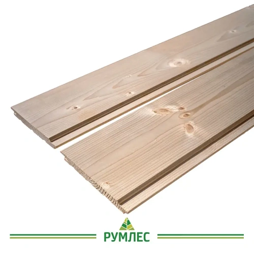 картинка Имитация бруса ИжПрофиль Ель 17*172(152)*6000мм сорт АВ увеличенный шип 20мм от магазина Румлес