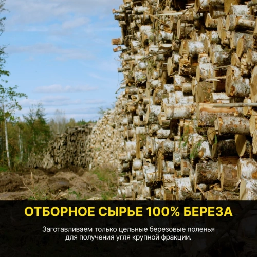 картинка Уголь березовый Отборный 3 кг от магазина Румлес