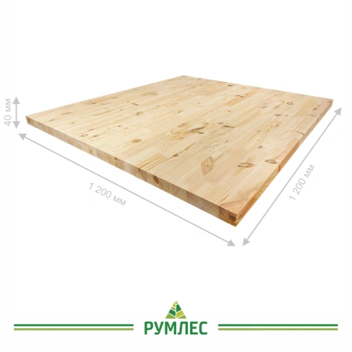 картинка Площадка 40*1200*1200мм Ель/Сосна сорт АВ сращенная от магазина Румлес