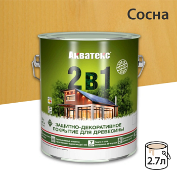 картинка Защитно-декоративный состав Акватекс Сосна 2.7л от магазина Румлес