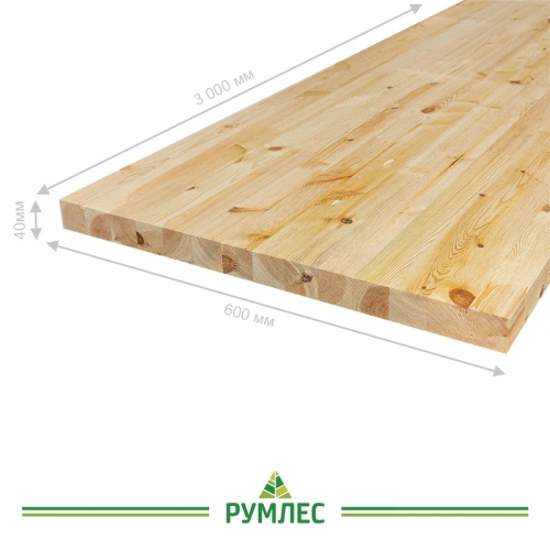 картинка Площадка 40*600*3000мм Ель/Сосна сорт АВ сращенная от магазина Румлес