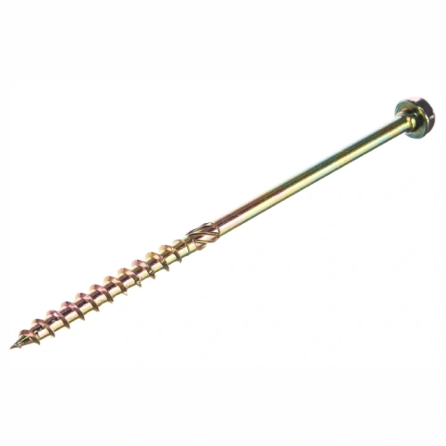 картинка Саморез по дереву шестигранная голова 10*200мм Тorx50 желтый цинк от магазина Румлес