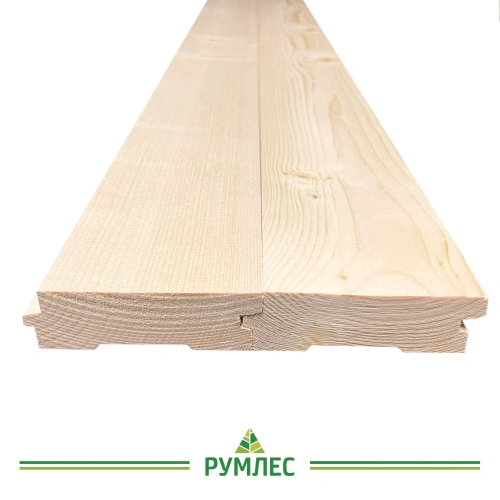картинка Доска пола шпунтованная ель/сосна 36*145(135)*6000мм сорт АВ Архангельск от магазина Румлес