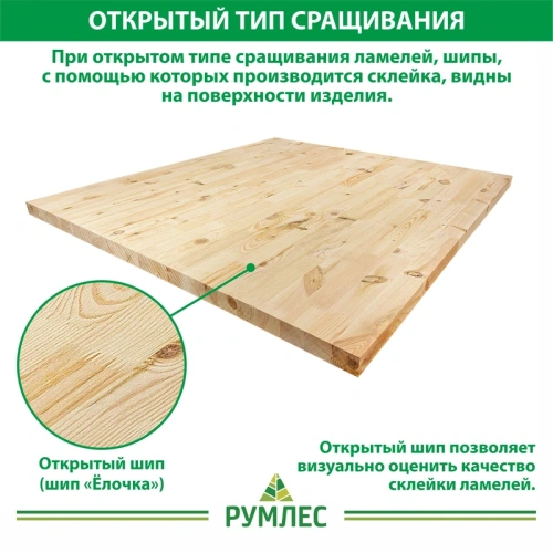 картинка Площадка 40*1000*2000мм Ель/Сосна сорт АВ сращенная от магазина Румлес
