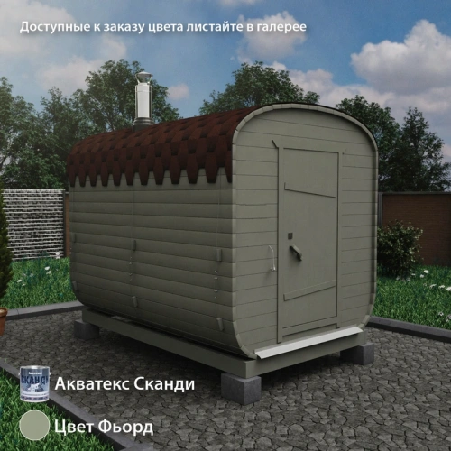 картинка Баня-бочка 2,5м Одно отделение Комплектация ЭКОНОМ от магазина Румлес