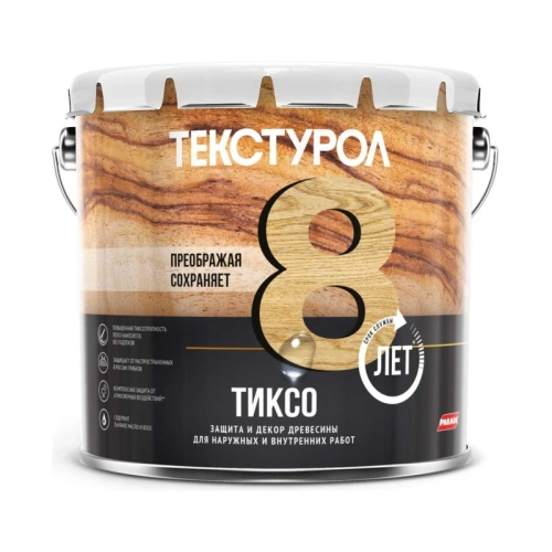 картинка Текстурол ТИКСО Гварнери Орех 3л деревозащитное средство от магазина Румлес