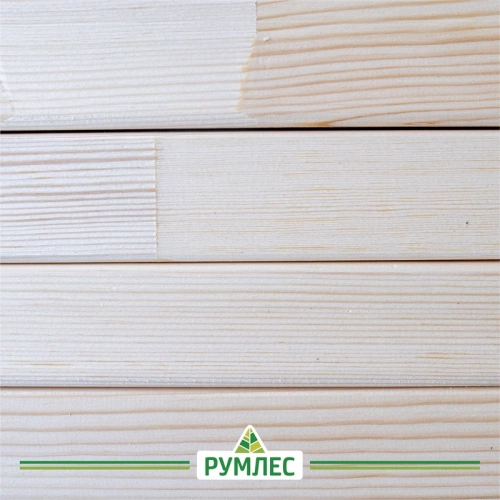 картинка Рейка сращенная для декора стен 30*45*3000мм сосна сорт Экстра (с фаской R3 на углах) от магазина Румлес