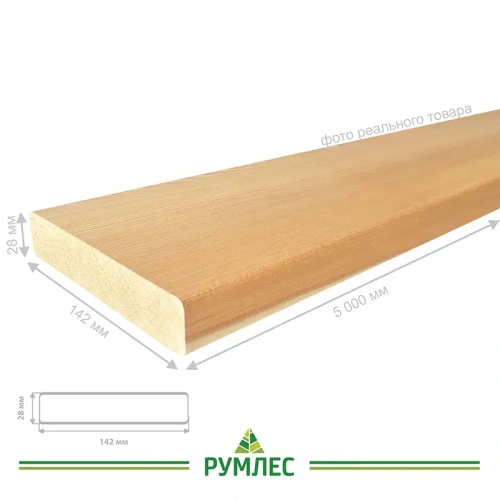 картинка Палубная доска 28*142*5000мм сорт Прима лиственница от магазина Румлес