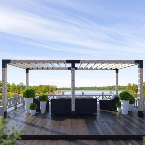 картинка КОННЕКТОР/соединитель для бруса 100*100мм Тройник Т-образный h-300мм (сталь 08пс 2мм)  RAL 9005 от магазина Румлес