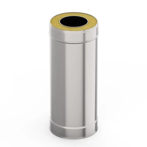 картинка Труба сэндвич D115/200 L500 нерж.сталь 430-0.8/0.5мм от магазина Румлес