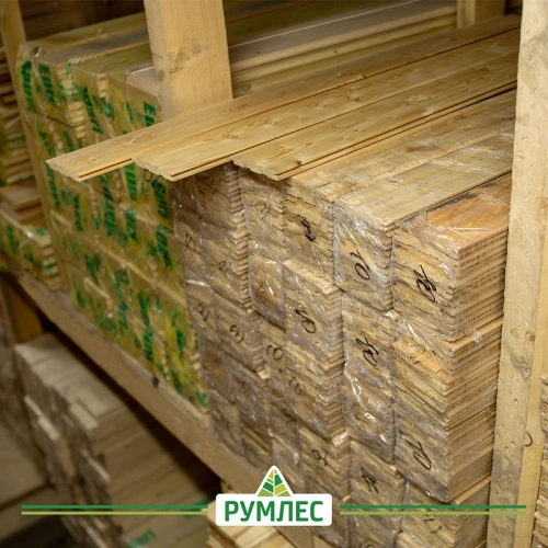 картинка Евровагонка лиственница 12,5*96(88)*1000мм сорт AB цельная (10шт/уп) от магазина Румлес