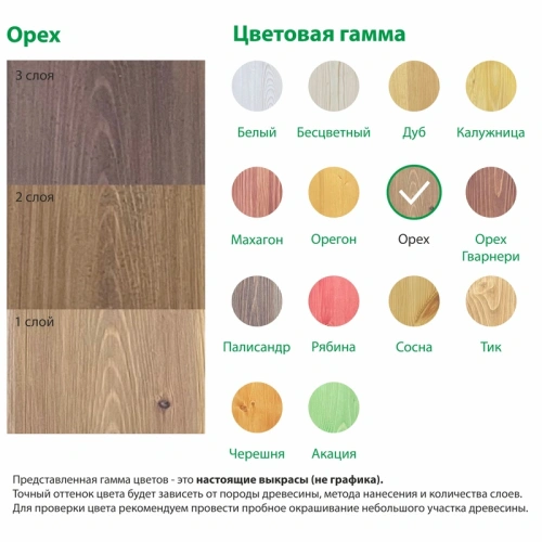 картинка Текстурол ТИКСО Орех 1л деревозащитное средство от магазина Румлес