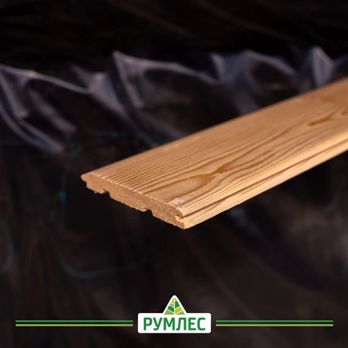 картинка Вагонка штиль лиственница 14*120(110)*6000мм сорт Прима сращенная (8шт/уп) от магазина Румлес