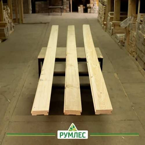 картинка Доска пола шпунтованная ель/сосна 36*145(135)*6000мм сорт АВ Архангельск от магазина Румлес