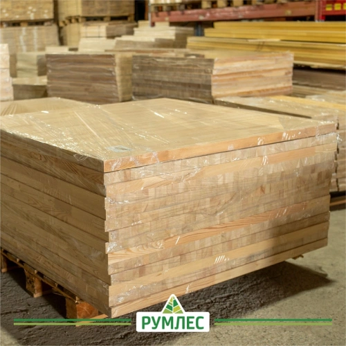 картинка Площадка 40*1000*1000мм Лиственница сорт А сращенная от магазина Румлес