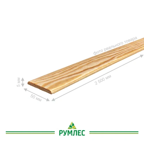 картинка Нащельник плоский 50*2500мм сосна сорт Экстра от магазина Румлес