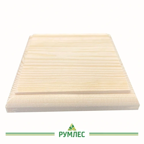 картинка Накладка на столб квадратная 100мм Сосна сорт Экстра сращенная от магазина Румлес