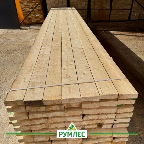 картинка Доска обрезная 50*150*6000мм 1-3 сорт (ГОСТ 8486-86) естественной влажности хвойные породы от магазина Румлес