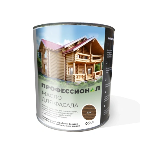 картинка Масло для Фасадов ПРОФЕССИОНАЛ Дуб (НК-74) 0,9л от магазина Румлес