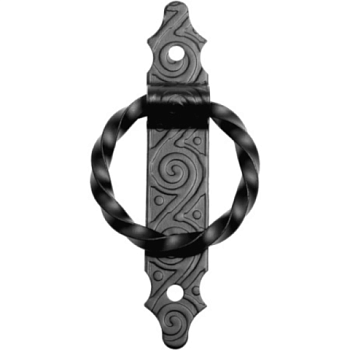 картинка Ручка-кольцо РК-110 мод.1 кованая черная серия Ярославль от магазина Румлес