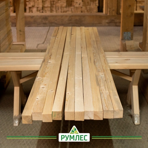 картинка Брусок строганый камерной сушки 40*40*3000мм сорт С от магазина Румлес