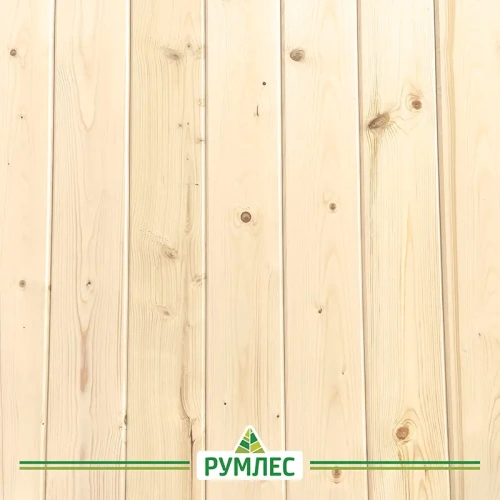 картинка Имитация бруса ИжПрофиль Ель 17*147(127)*6000мм сорт АВ увеличенный шип 20мм (6шт/уп) от магазина Румлес