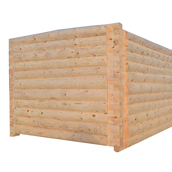 картинка Сруб нестроганый 3*6м без проходных, высота 2,2м D16-20см из зимнего леса, 5 стен, рубка в лапу от магазина Румлес