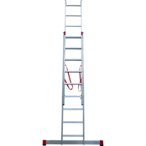 картинка Лестница двухсекционная алюминиевая Новая Высота серия NV122 2*9 ступеней 1220209 от магазина Румлес