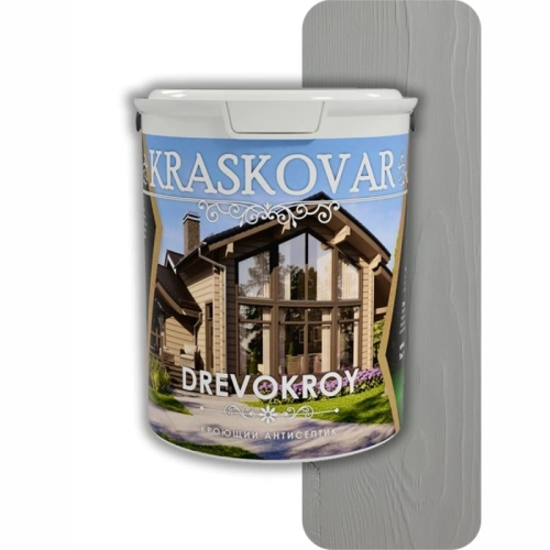 картинка Красковар Антисептик кроющий 2л (RAL 7040 светлый графит) от магазина Румлес