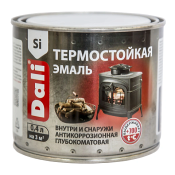 картинка Эмаль термостойкая Dali Серебро 0.4л от магазина Румлес