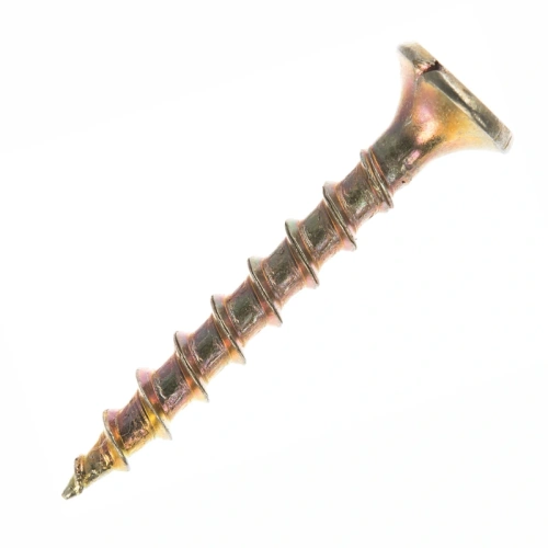 картинка Саморезы по дереву потай 3.5*35мм желтый цинк от магазина Румлес