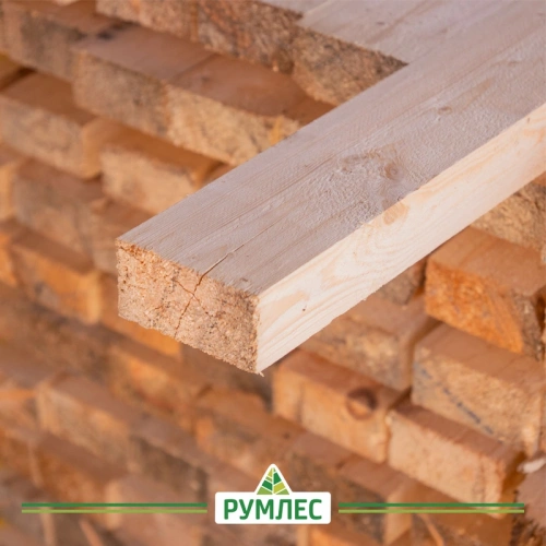 картинка Доска обрезная 50*100*4000мм 3-4 сорт ТУ естественной влажности хвойные породы от магазина Румлес